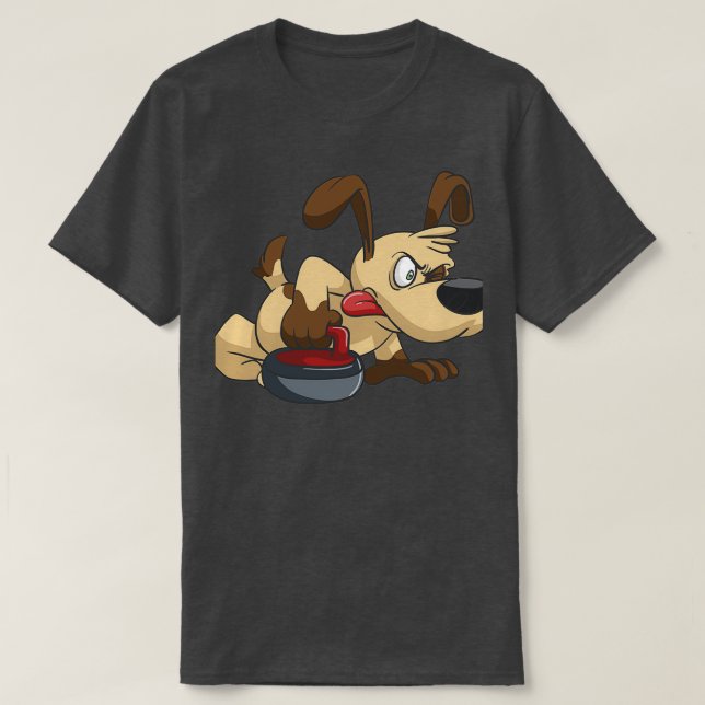 Curling winter sport on ice T-Shirt (Design Front)