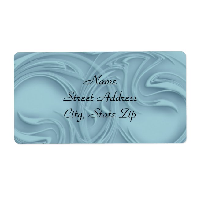 Curls Over Blue Artwork Book Identification Label (Front)