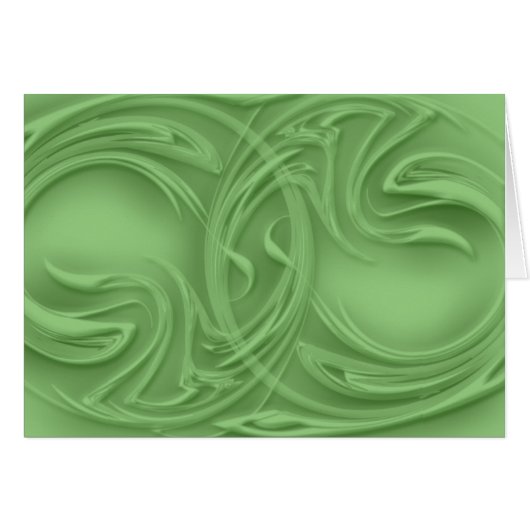 Curls Over Green Cards (Front Horizontal)