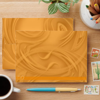Curls Over Orange Envelope