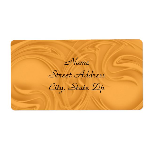 Curls Over Orange Label (Front)