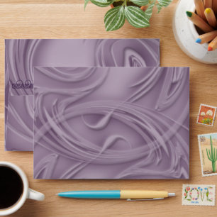 Curls Over Purple Envelope