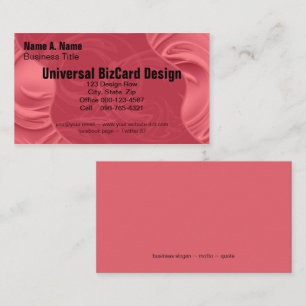 Curls Over Red Business Card
