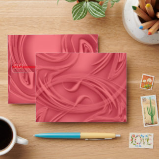 Curls Over Red Envelope