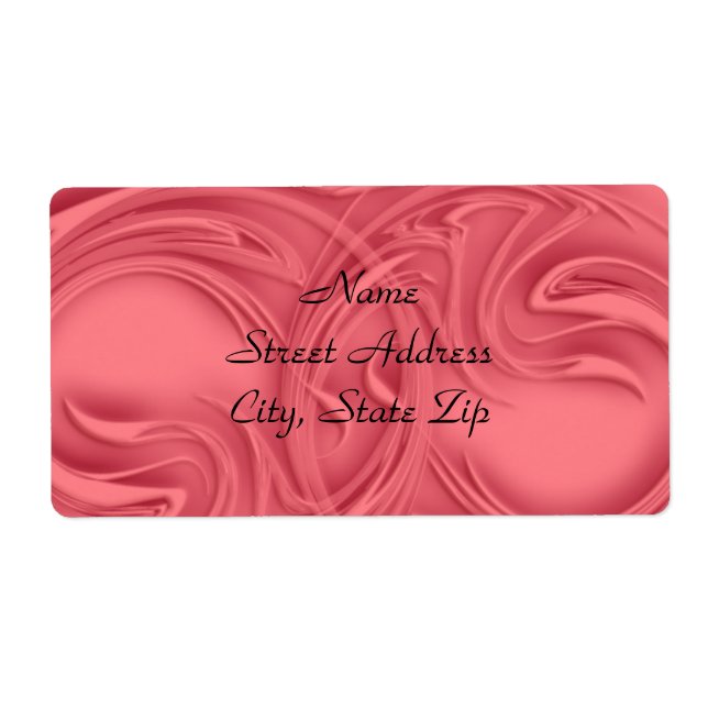 Curls Over Red Label (Front)