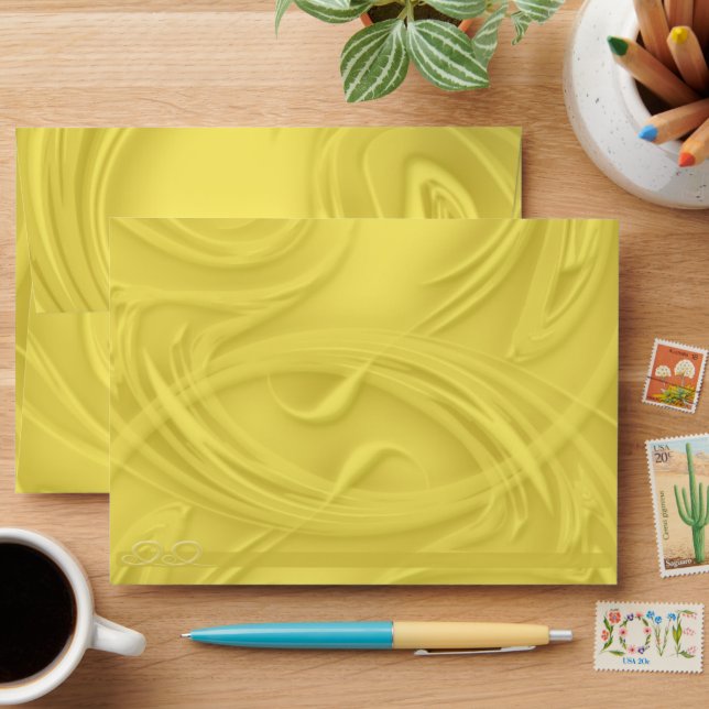 Curls Over Yellow Envelope (Desk)