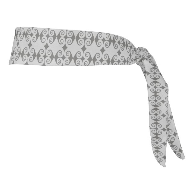 Curls Pattern Tie Headband (Rotate 90)