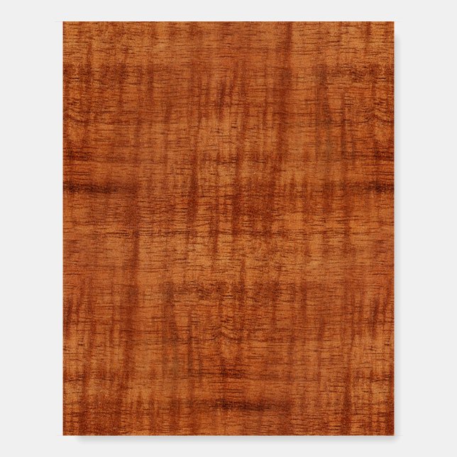 Curly Acacia Wood Grain Look Foam Board (Front)
