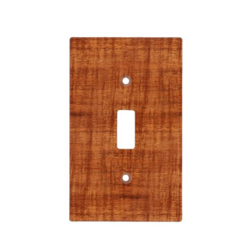 Curly Acacia Wood Grain Look Light Switch Cover