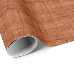 Curly Acacia Wood Grain Look Wrapping Paper