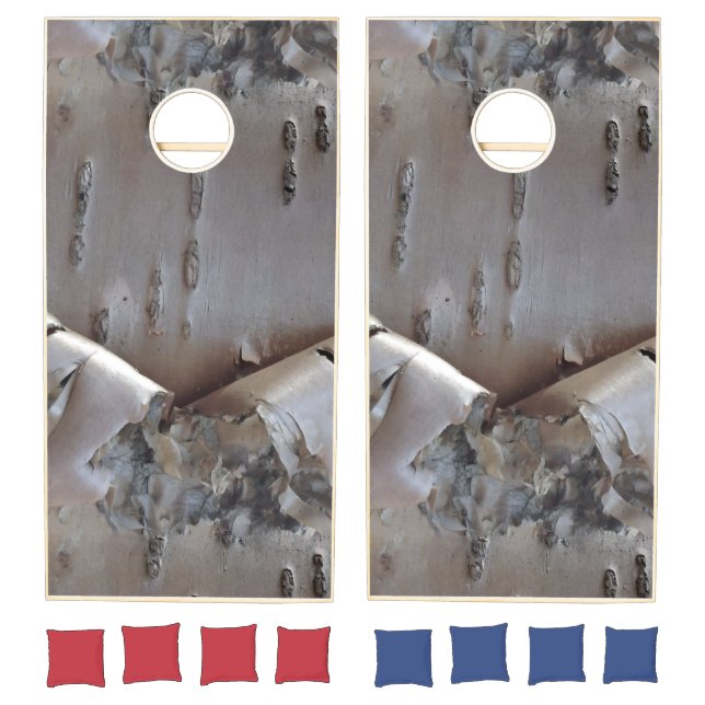 Curly Birch Bark Tree Rustic Cornhole Set (Set)