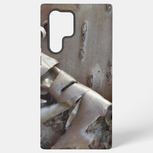 Curly Birch Bark Tree Rustic Samsung Galaxy Case (Back)