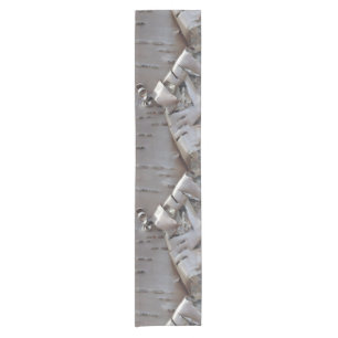 Curly Birch Bark Tree Rustic Short Table Runner