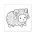 Cute Little Sheep Ram Color Me Self-inking Stamp | Zazzle.com