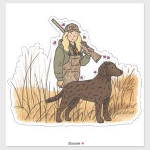 Curly Coated Retriever Car Decal