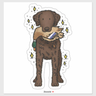 Curly Coated Retriever Car Decal