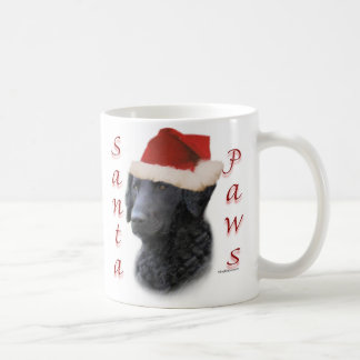 Curly-Coated Retriever Santa Paws Coffee Mug