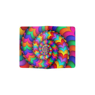 Curly Coil Rainbow Spiral Passport Holder