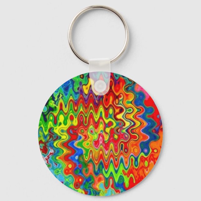 Curly Colors Keychain (Front)