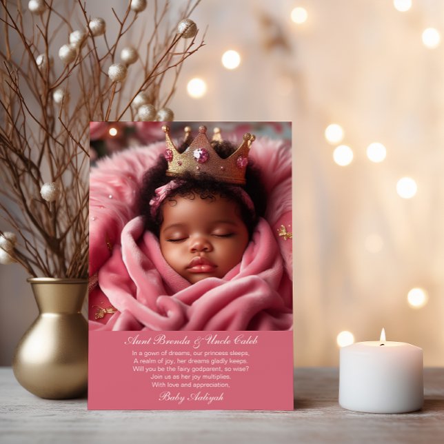 Curly Crowned Charm - A Godparent Proposal Invitation (Creator Uploaded)