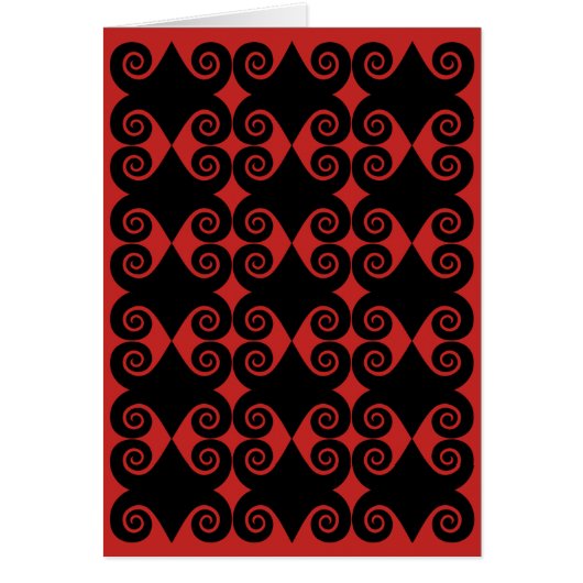 Curly Diamond Pattern Cards (Front)