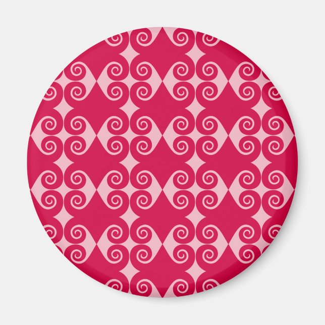 Curly Diamond Pattern Magnet (Front)