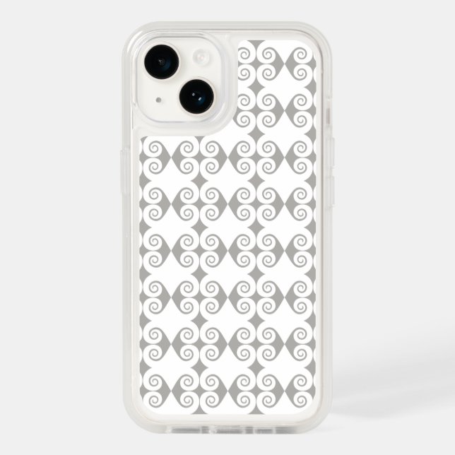 Curly Diamond Pattern Otterbox iPhone Case (Back)
