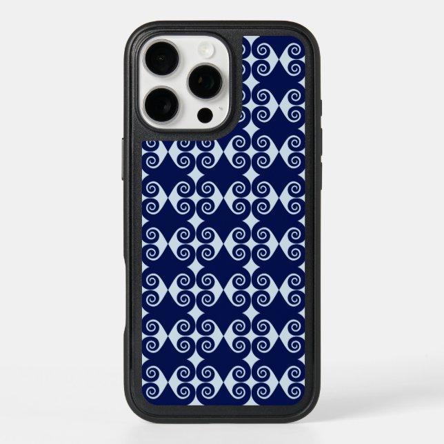 Curly Diamond Pattern Otterbox iPhone Case (Back)