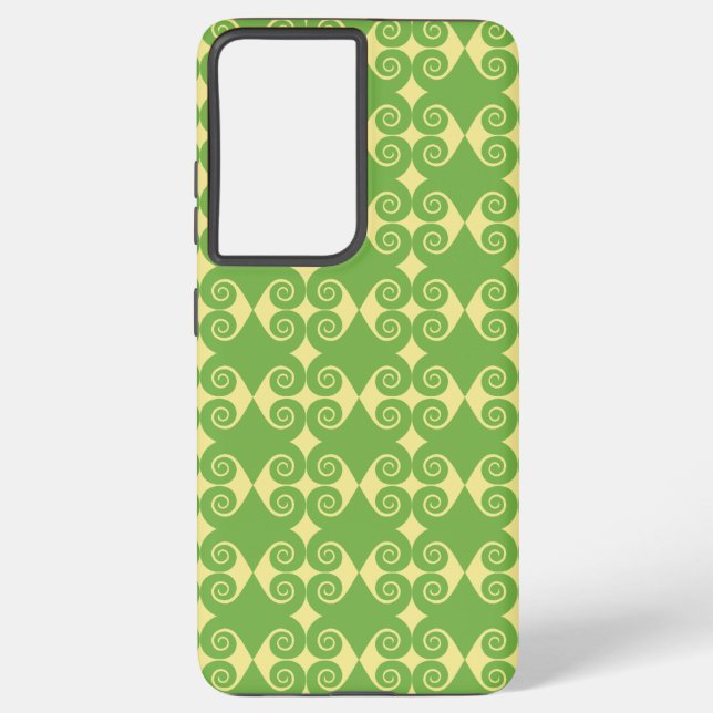 Curly Diamond Pattern Samsung Galaxy Case (Back)