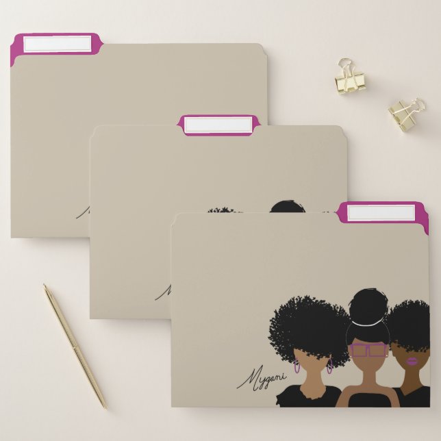 Curly Girl Trio Folders (Set)