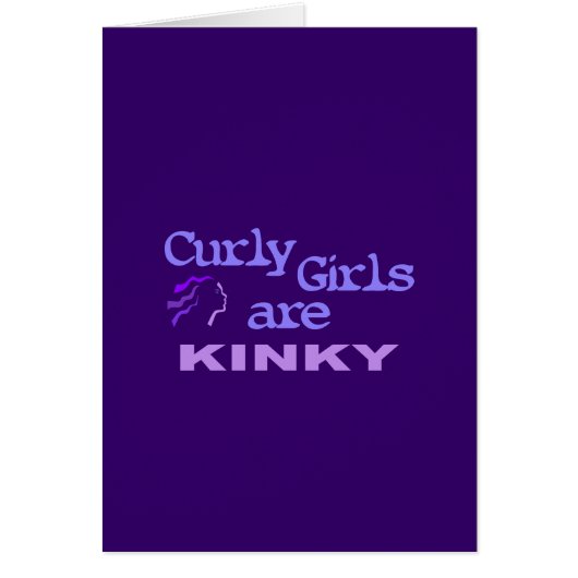 Curly Girls Are Kinky (Front)
