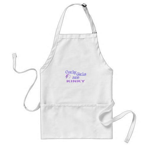 Curly Girls Are Kinky Adult Apron
