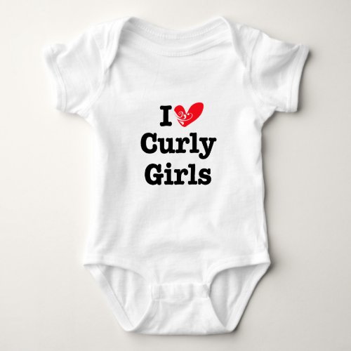 Curly Girls Love Baby Bodysuit