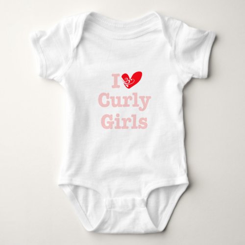 Curly Girls Love Baby Bodysuit