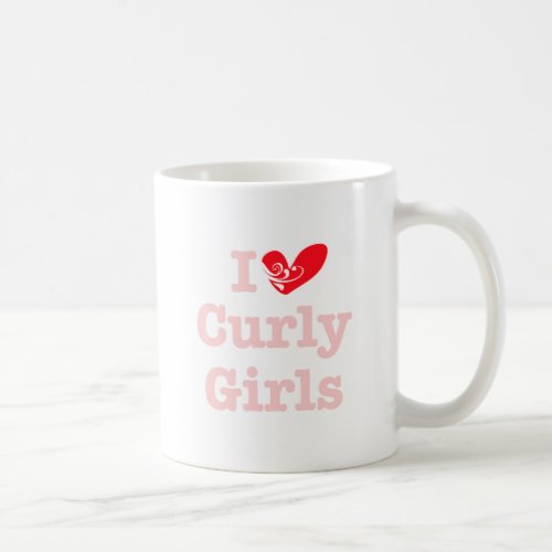 Curly Girls Love Coffee Mug