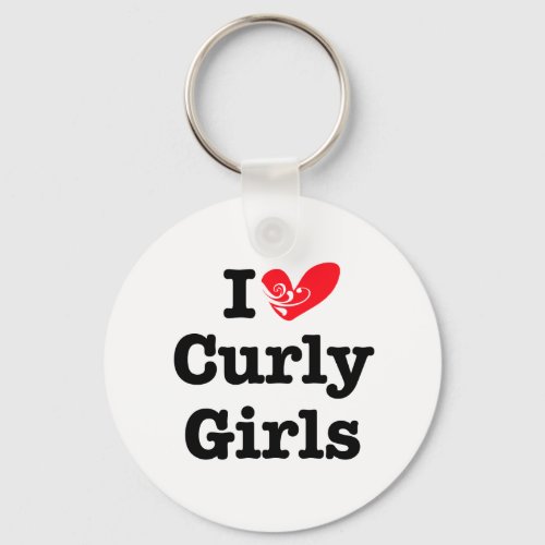 Curly Girls Love Keychain