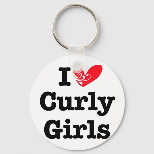 Curly Girls Love Keychain