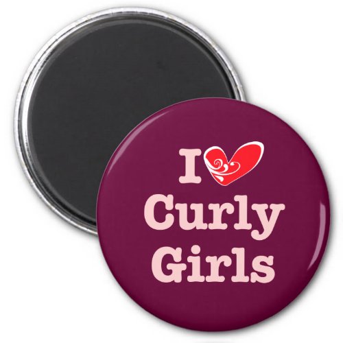 Curly Girls Love Magnet