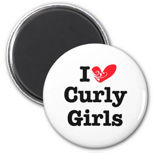 Curly Girls Love Magnet