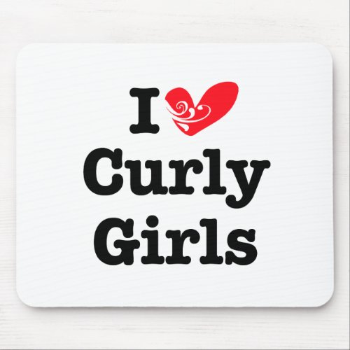 Curly Girls Love Mouse Pad