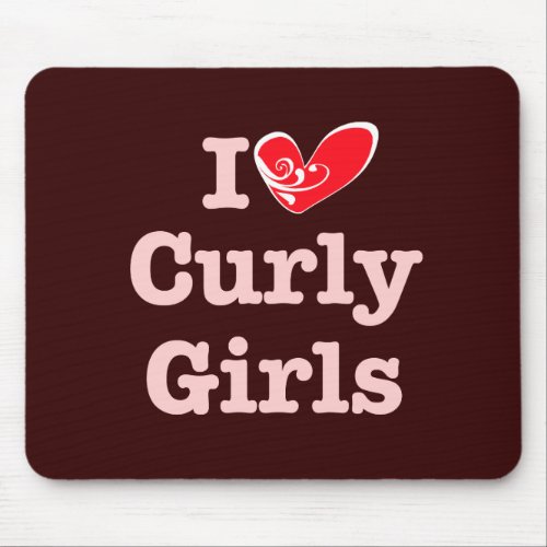 Curly Girls Love Mouse Pad