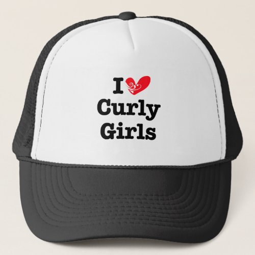 Curly Girls Love Trucker Hat
