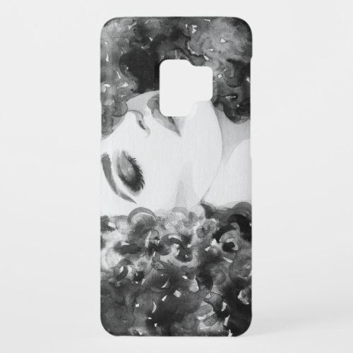 Curly Grace Fashion Watercolor Beauty Case_Mate Samsung Galaxy S9 Case