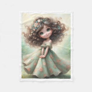 Curly Hair Princess Blanket
