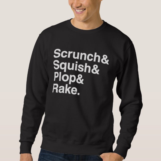 Curly Hair Scrunch Squish Plop Wavy Curls Girls Wo Sweatshirt (Front)