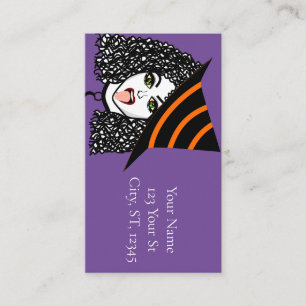 Curly-haired Witch Thunder_Cove Business Card