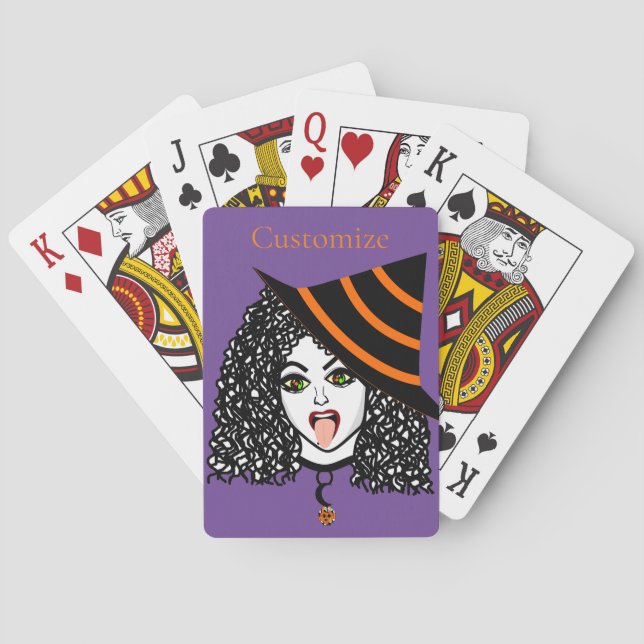 Curly-haired Witch Thunder_Cove Poker Cards (Back)
