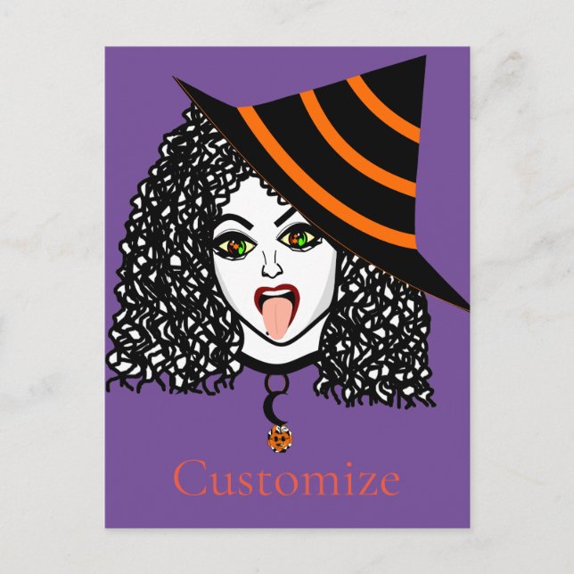 Curly-haired Witch Thunder_Cove Postcard (Front)