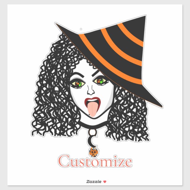 Curly-haired Witch Thunder_Cove Sticker (Sheet)