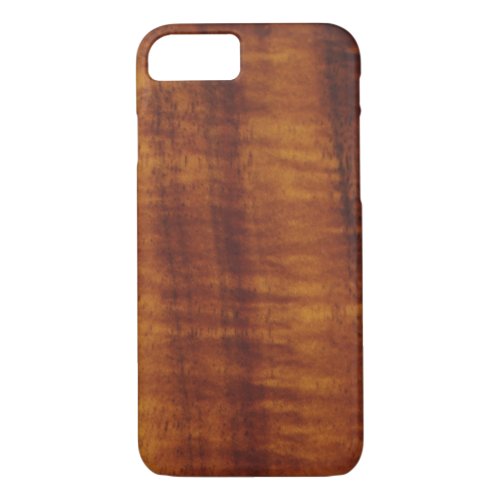 Curly Hawaiian Koa Wood Style iPhone 87 Case
